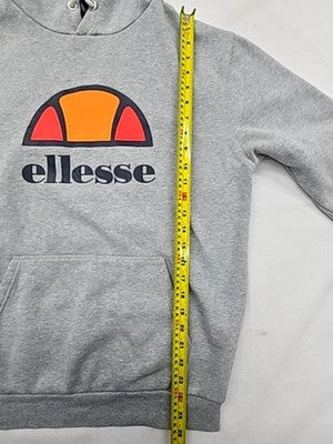 Ellesse Men's Grey M Hoodie Drawstring Long Sleeve Logo