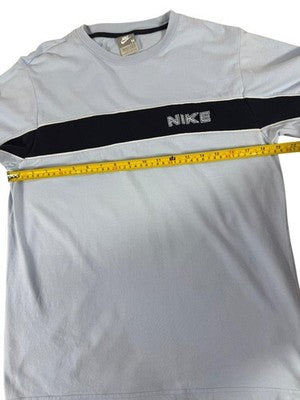 Nike SB Grey Stripe Crewneck Short Sleeve Cotton T-Shirt M