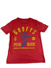 Disney Unisex Red T-Shirt – Size L, Short Sleeve