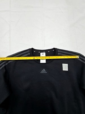Adidas Black Crewneck Sweatshirt M French Terry Pullover