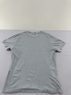 Champion Men's Gray T-Shirt – Size L, Logo, Short Sleeve