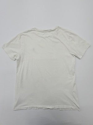 Polo Ralph Lauren Men's White T-Shirt – Size L, Logo, Crew Neck