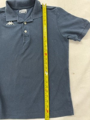 Kappa Men's Navy Blue Polo Shirt Medium Short Sleeve Cotton