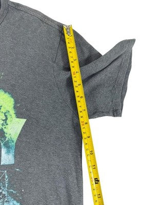 Nike Men's Grey Graphic Print Cotton T-Shirt M Short Sleeve Crewneck