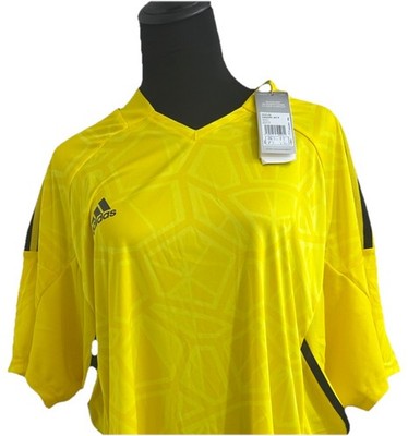 NWT Adidas Yellow Condivo 22 Match Day Soccer Futbol Jersey XL
