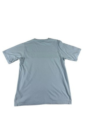 Nike Men's Gray T-Shirt – Size M, Striped, Short Sleeve