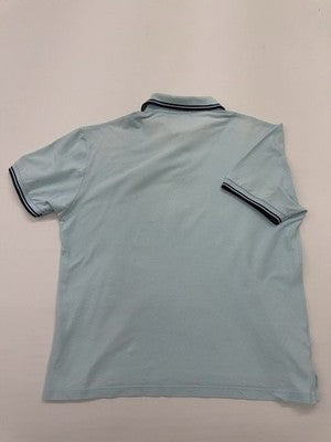 Fred Perry Polo Shirt Light Blue size 14 / 16 back view