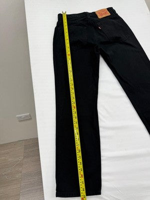 Levi's 516 Slim Straight Black Jeans W31 L30 Men's