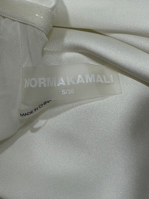 Norma Kamali Bias Strapless Gown Snow White Long Dress Formal Small