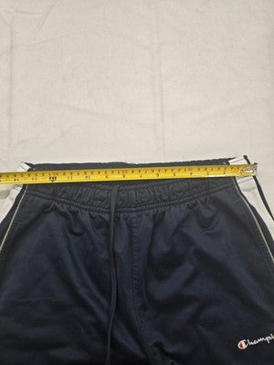Champion Men's Navy Track Pants M Side Stripe Drawcord 30" Inseam