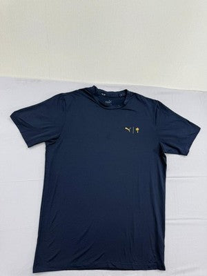 Puma Men's Navy T-Shirt – Size S, Short Sleeve, Crew Neck – Ref F195D