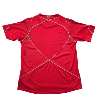 Nike Men's Red Jersey – Size L, V- Mesh mesh V, Short Sleeve