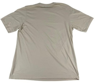 Fila Men's Beige T-Shirt – Size XXL, Logo, Short Sleeve
