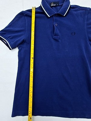 Fred Perry M3600 Navy Polo Shirt XS Short Sleeve Cotton