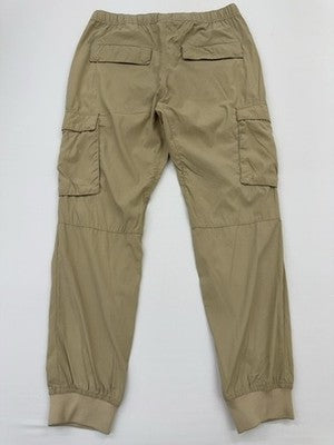H&M Hombres Beige Utility Cargo Pantalones Slim Fit Talla M Cordón Elástico