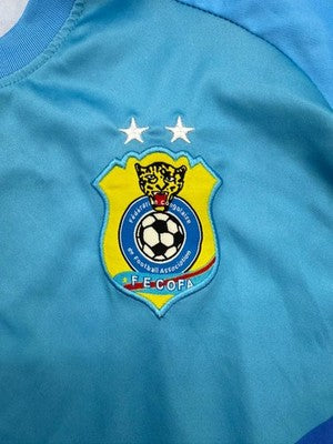 Umbro Men's Blue Striped Soccer Jersey 3XL Short Sleeve Patch