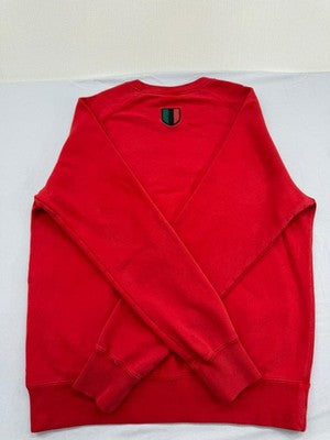 Nike Men's Red Sweatshirt – Size L, Long Sleeve, Crew Neck