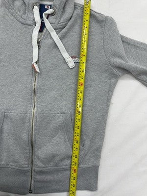 Superdry Men's Grey Zip Hoodie L Orange Label Cotton Blend
