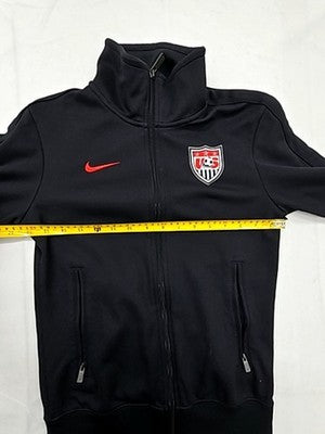 Nike Men's Black Track Jacket Full Zip Soccer S