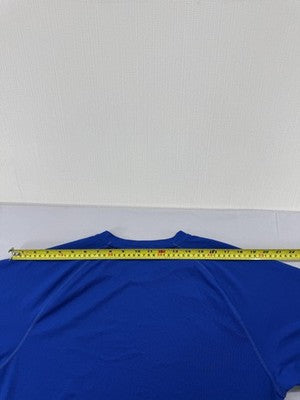 Adidas Climalite Blue S Short Sleeve T-Shirt 100% Polyester