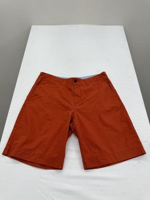 Lacoste Men's Orange Shorts – Size S, Logo, Cotton