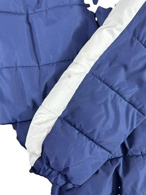 Fila Men's Navy Blue Puffer Jacket Size L Vintage Winter