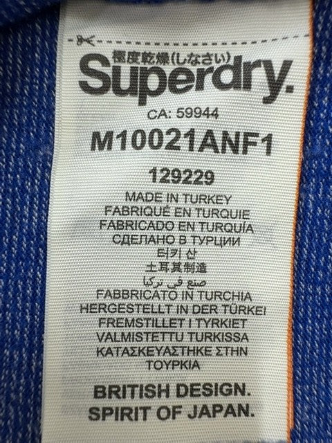 Superdry Vintage Label Navy XL Men's Short Sleeve T-Shirt Embroidered Logo