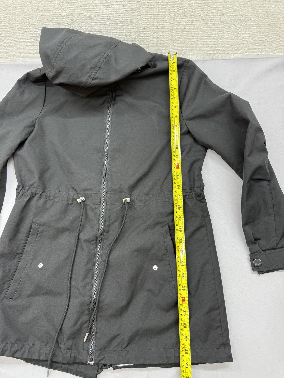 Guess Women's Black Hooded Zip Jacket Size S