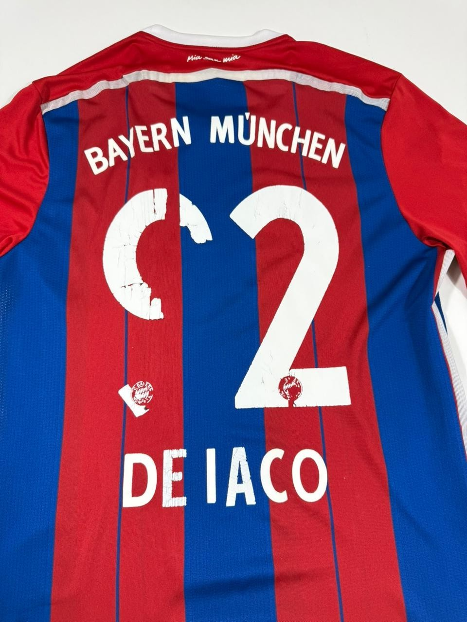 Adidas Bayern Munich Home Jersey Men's Large Red Blue Climacool De Iaco #92 Thai