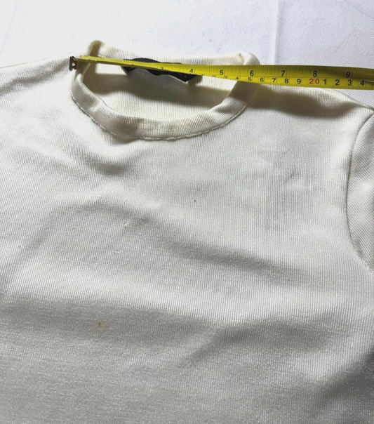 Zara Women's Jumper Cream - Size L