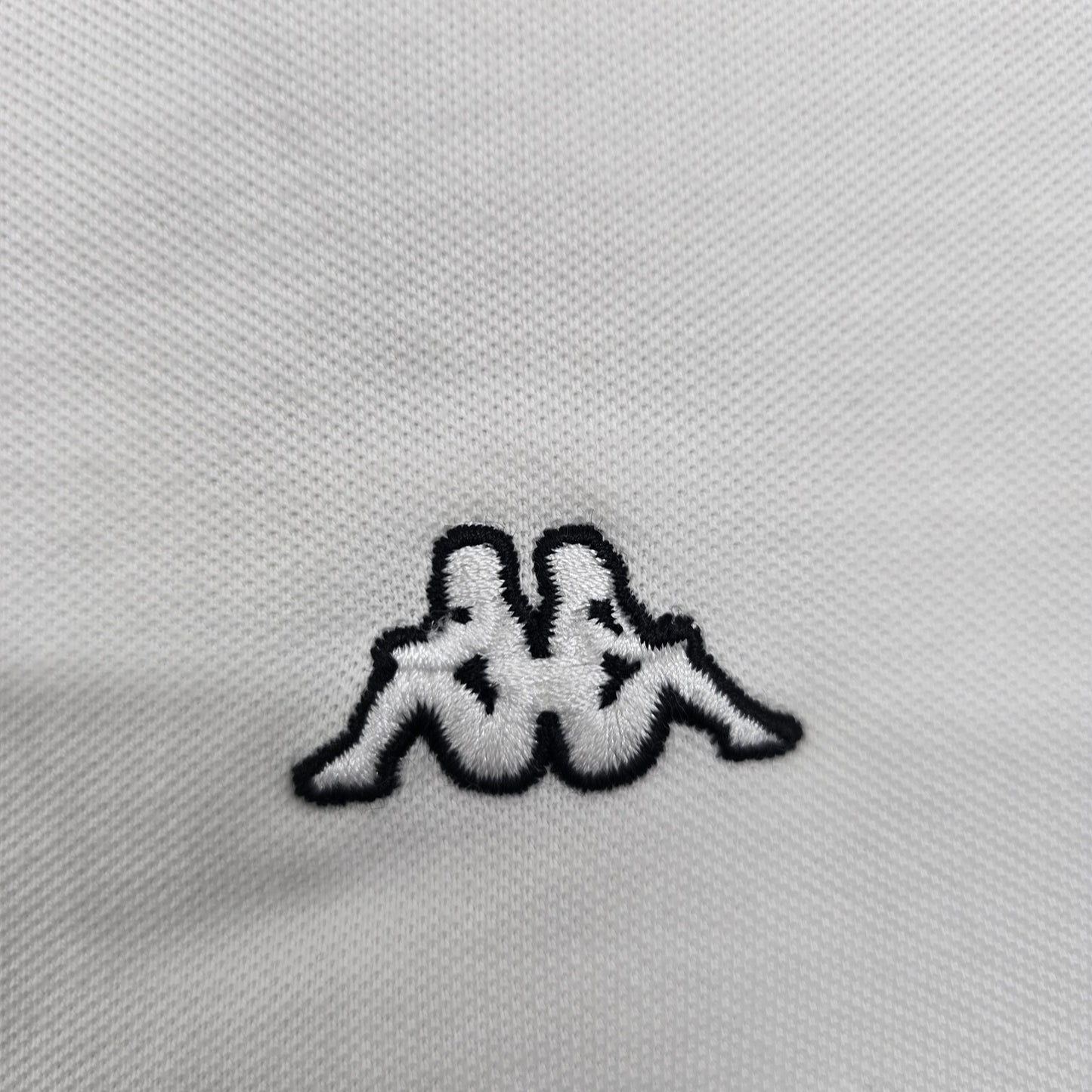 Kappa Men's White Cotton Polo Shirt Large Short Sleeve Button-Down