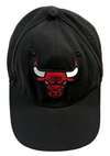 Chicago Bulls Unisex Black Hat, Logo, Embroidered