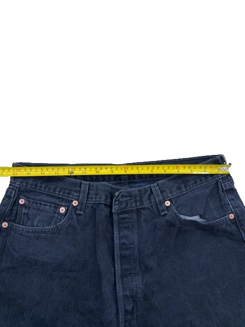 Levi's 501 Men's Black Denim Jeans 36x34 Original Fit Button Fly