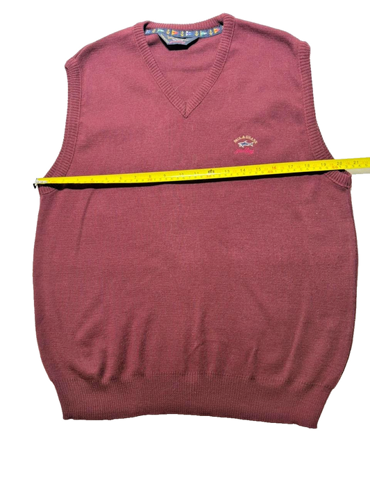 Paul & Shark Yatching Club Wool Sweater Maroon
