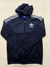 Adidas Originals Men's Black Jacket – Size S, Full Zip, Hooded
