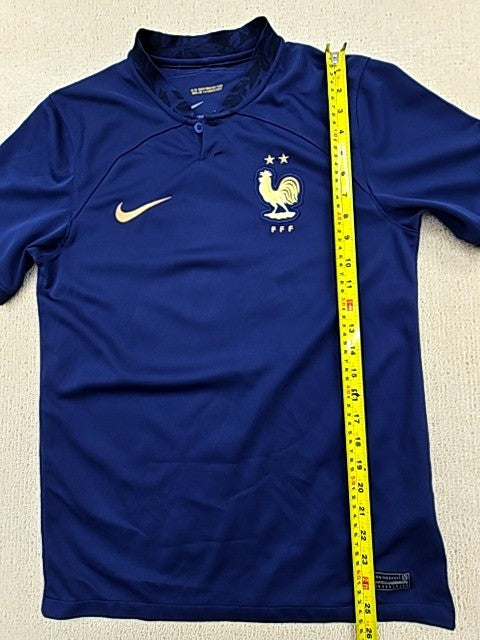 Nike Men's Navy France Soccer Jersey S Dri-FIT Short Sleeve