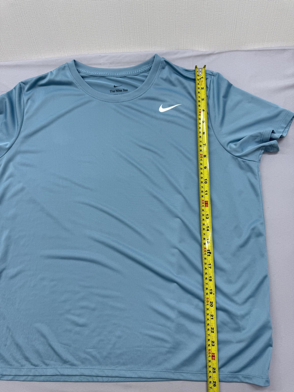 Nike Dri-FIT Men's Fitness Tee XXL Light Blue Swoosh