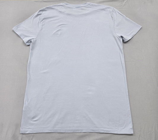 Lacoste Men's Gray T-Shirt – Size M, Crew Neck, Cotton