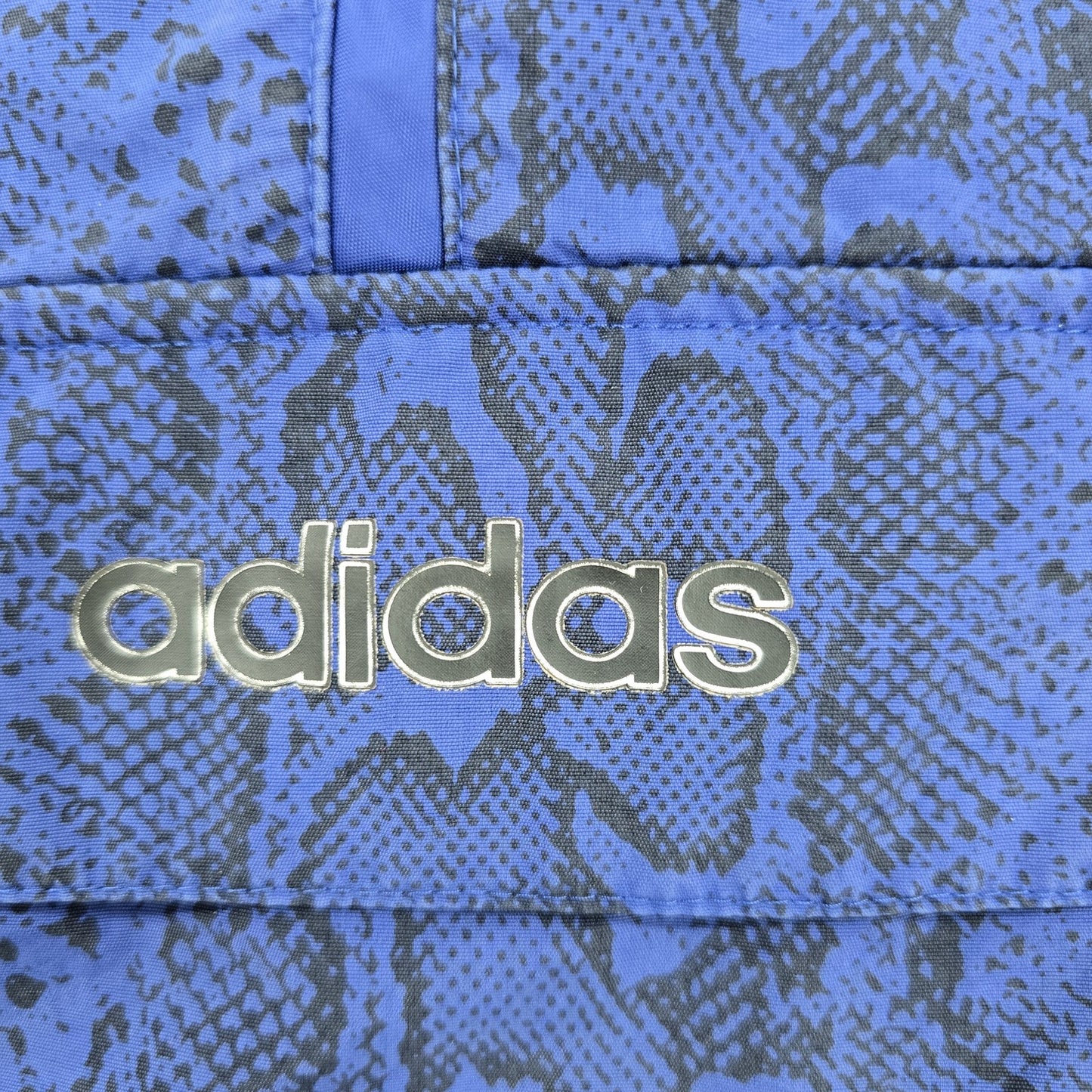 Adidas Men's Blue Snakeskin Windbreaker Size M Regular Originals