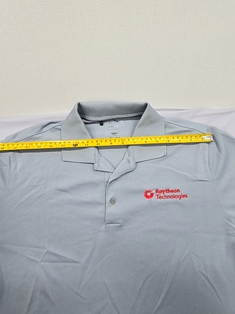 Adidas Unisex Climalite Light Grey Polo Shirt Size L Moisture Wicking