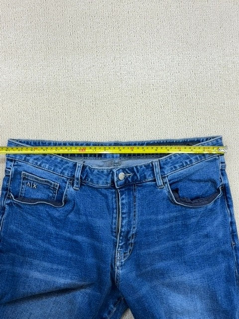 Armani Exchange Men's Skinny Jeans 38 Blue Stretch Denim J14