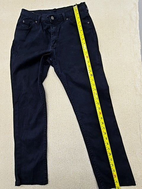 Lee Men's Brooklyn Blue Black Straight Jeans W33 L34 Regular Fit