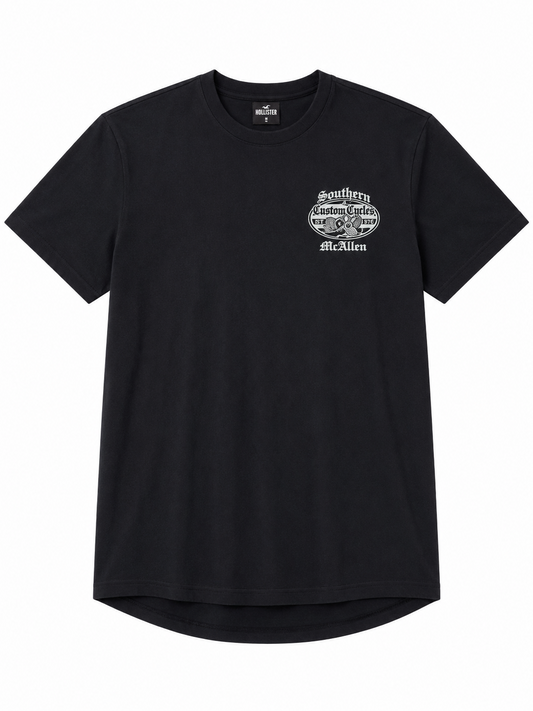 ALL ROUND Men Black T-Shirt size XL product image 2