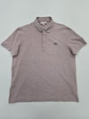 Lacoste Men's Mauve Polo Shirt Pique Knit Logo Size L Regular Fit Condition
