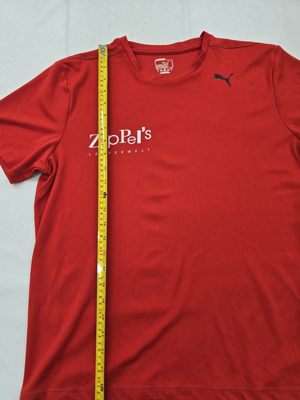 Puma Men's Red Kiel Lauf Short Sleeve Crewneck T-Shirt Size L