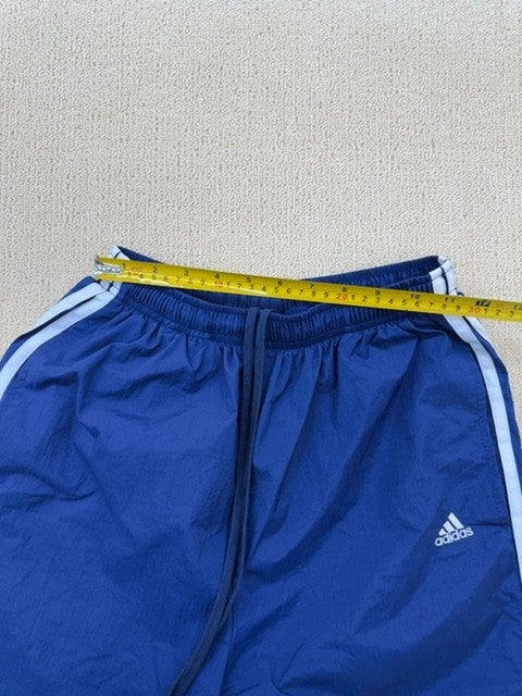 Adidas Men's Navy 3-Stripes Track Pants M Tapered Nyl