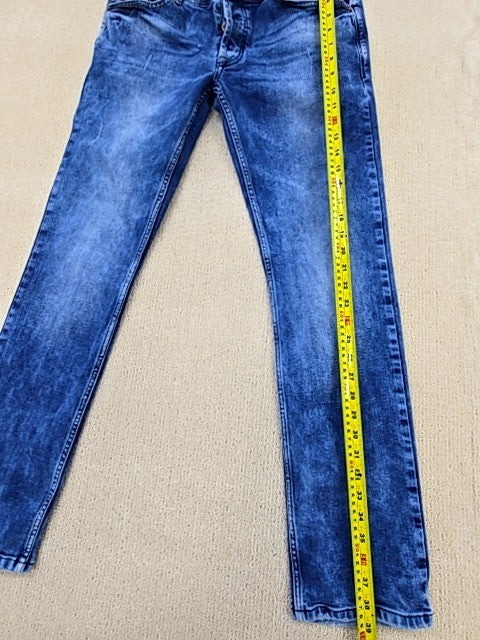 Diesel Men's Straight Blue Jeans 34x34 Italy Made Five Pocket
