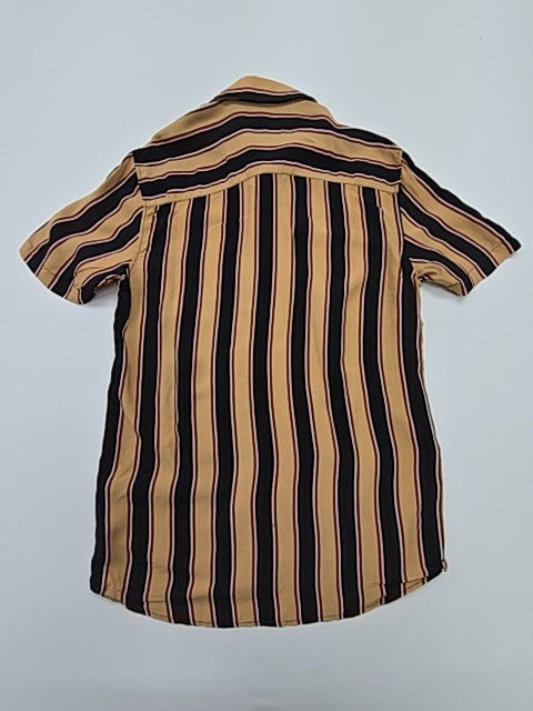 Topman Men's Black Shirt – Size S, Striped