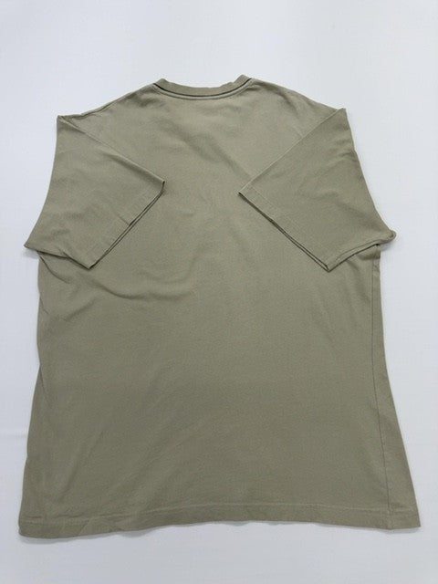 Fila Men's Olive Green V-Neck Cotton T-Shirt Logo Size L VGUC