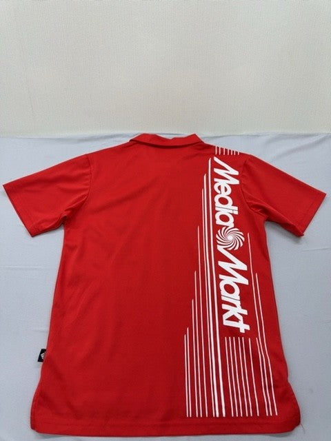 Adidas Men's Red Polo Shirt – Size M, Short Sleeve